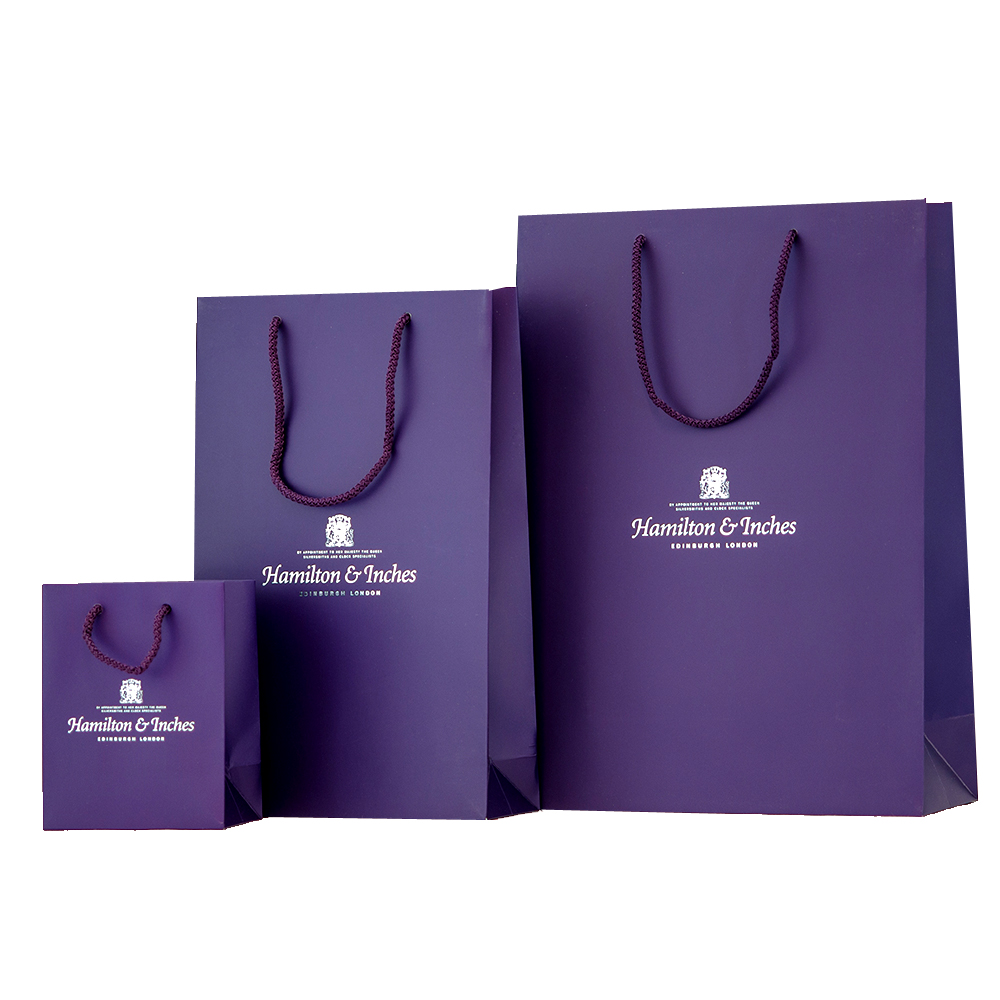 紫色名牌高檔手表購物禮品袋 （Purple Luxury Watch Shopping Gift Bags）